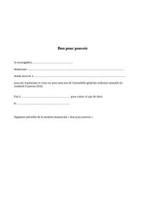 Assemblée Générale - Vendredi 8 janvier à 18h, Centre Ulysse, Lamalou les Bains