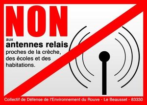 Pas de nouvelle antenne relais à proximité des écoles et de la crèche !