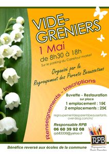 VIDE GRENIERS DU 1ER MAI 2016