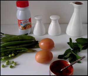 Crème de petits-pois à la menthe fraîche