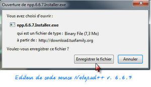Notepad++: Téléchargement