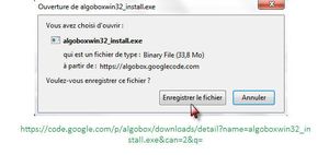 Algobox: Téléchargement
