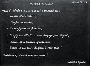 HTML5 & CSS3: Atelier 2