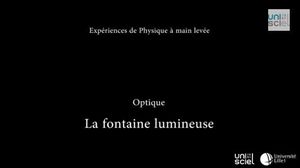 La fontaine lumineuse