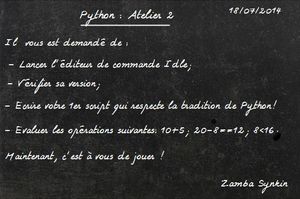 Python: Atelier 2