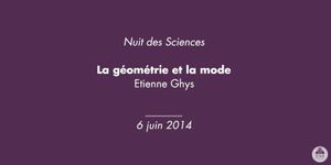 Etienne Ghys : La géométrie et la mode