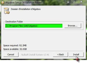 Installation de l'AlgoBx #1 (Figure 7)