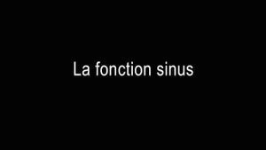 La fonction sinus