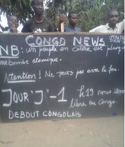 Jeunes Congolais en colère