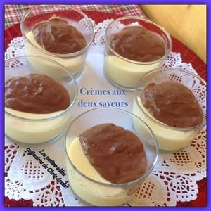 Crème aux deux saveurs