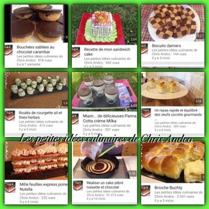 Retrouvez mes recettes en vidéo sur ma chaîne YouTube ...