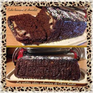Cake banane et chocolat