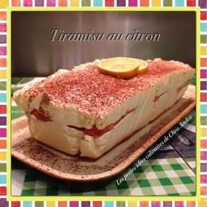 Tiramisu allégé au citron