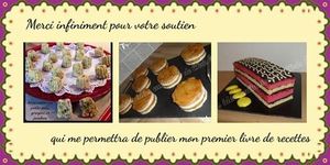 Merci de votre soutien pour mon futur livre de recettes ...