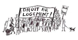 Deux heures pour le Droit au logement pour tous