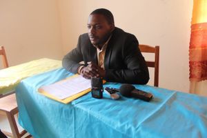 12 janvier 2016, pendant le point de presse avec les journalistes du Sud Kivu. Ph. Justin Nkumbarhi