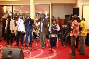 Le groupe musical Ava Musica lors de sa production du 03 décembre 2015 à Kinshasa. Ph. JDH/RDC