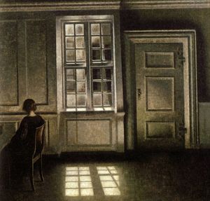Willem Hammershoi, Intérieur danois (Strandgade, 30)