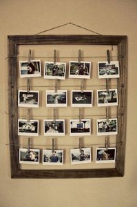 Cadre en bois original et photos