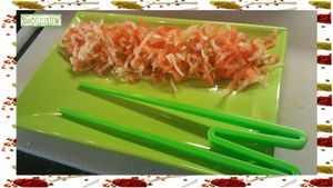 Salade de carottes et radis blanc japonaise :