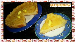 Tarte au flan aux bonbons banane :