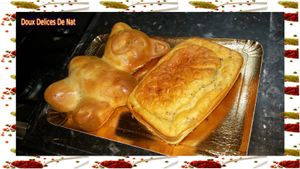 Cake salé salamis et tomates cerises :