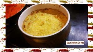 Purée gratinée aux 2 courgettes :