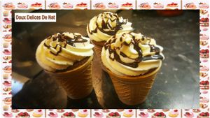 Cupcake cornet de glace au nutella :