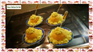Babas au rhum citron / pistache :