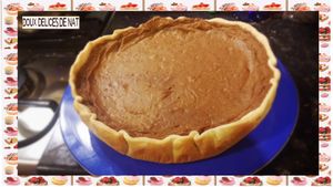 Tarte au flan de noël :