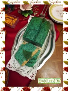 Cake caché paysage de noël :