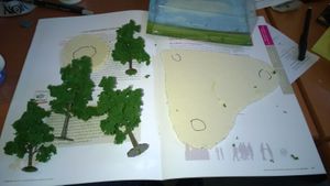 Réalisation de décors: une forêt