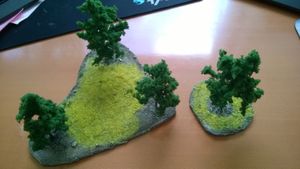 Réalisation de décors: une forêt