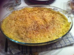 Hachis parmentier de bœuf aux pommes de terre des Cévennes .