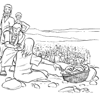 Cinqs pains d'orge et deux poissons