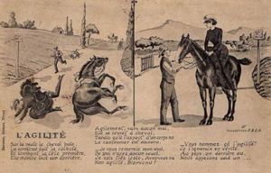 Equitation en amazone et chute!
