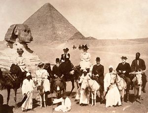 Agatha Christie en amazone en Egypte