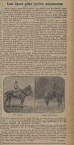 concours équitation en amazone