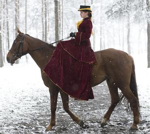 des amazones dans la neige