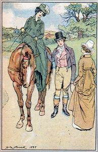 Equitation en amazone chez Jane austen