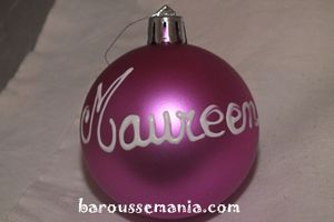 Prépare ton sapin de Noël boule de noël personnalisé