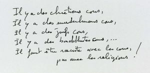 Pour que la vie l'emporte : en avant, marche !