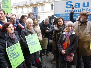 Délégation d'usagers et d'élus au STIF le 26 février.