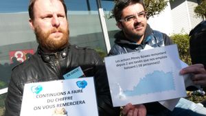 Les salariés de Pitney Bowes se mobilisent à la Plaine contre le plan de licenciements imposé par la rapacité des actionnaires