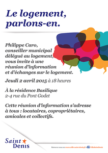 Le logement, parlons-en : à la Résidence Basilique le 2 avril