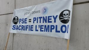Les salariés de Pitney Bowes manifestent demain à l'Assemblée nationale, de 10h à 16h contre les licenciements