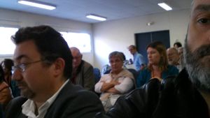 Silère Ronsenberg au congrès de l'USH, avec et les élus de l'ANECR