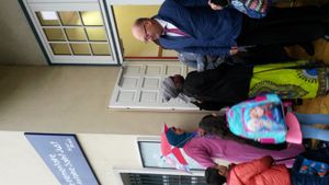 Le maire est passé à l'école ce matin
