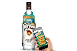 Les bouteilles de Malibu se connectent avec la NFC