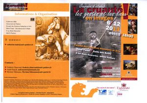 La cruauté: les gestes et les lieux en images (journée d'études)